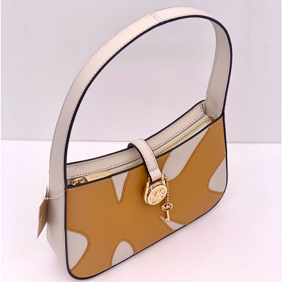 Michael Kors Lyra Small Color-Block Pochette Shoulder Purse - Picture 9 of 16